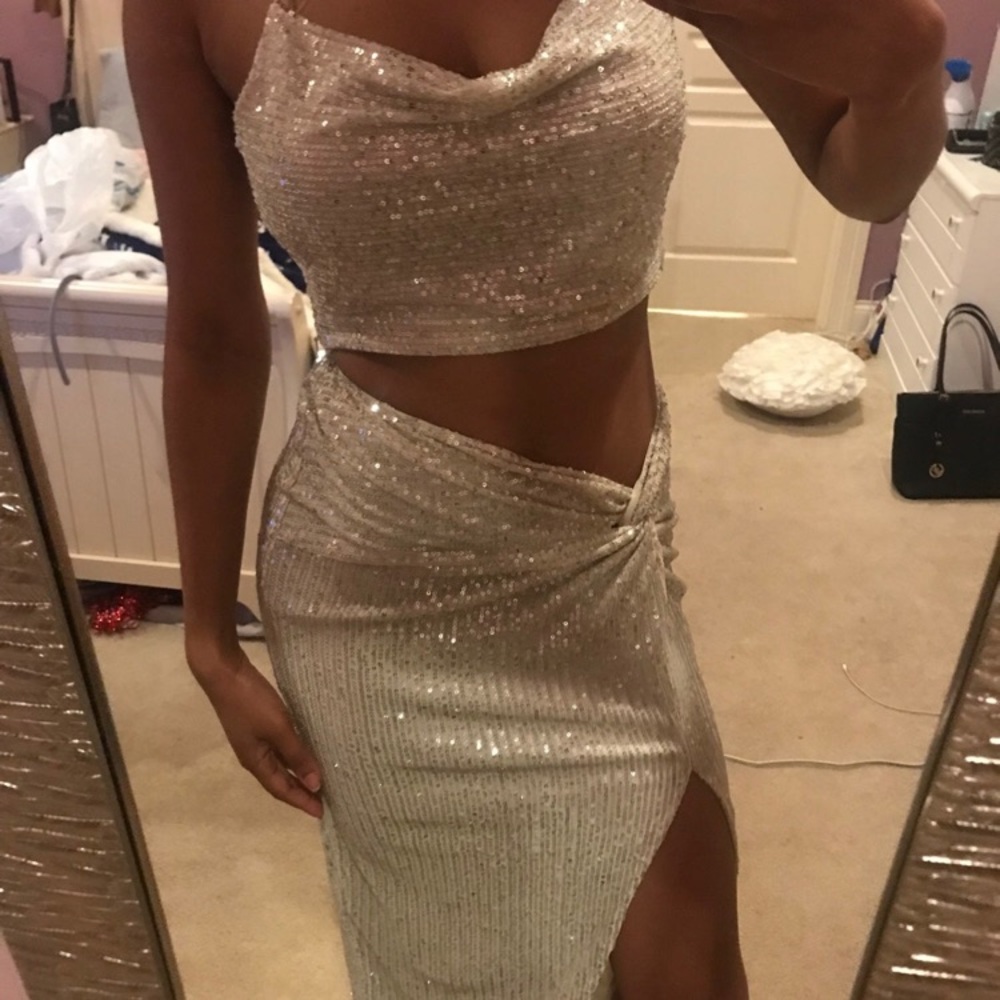 Sequin two piece